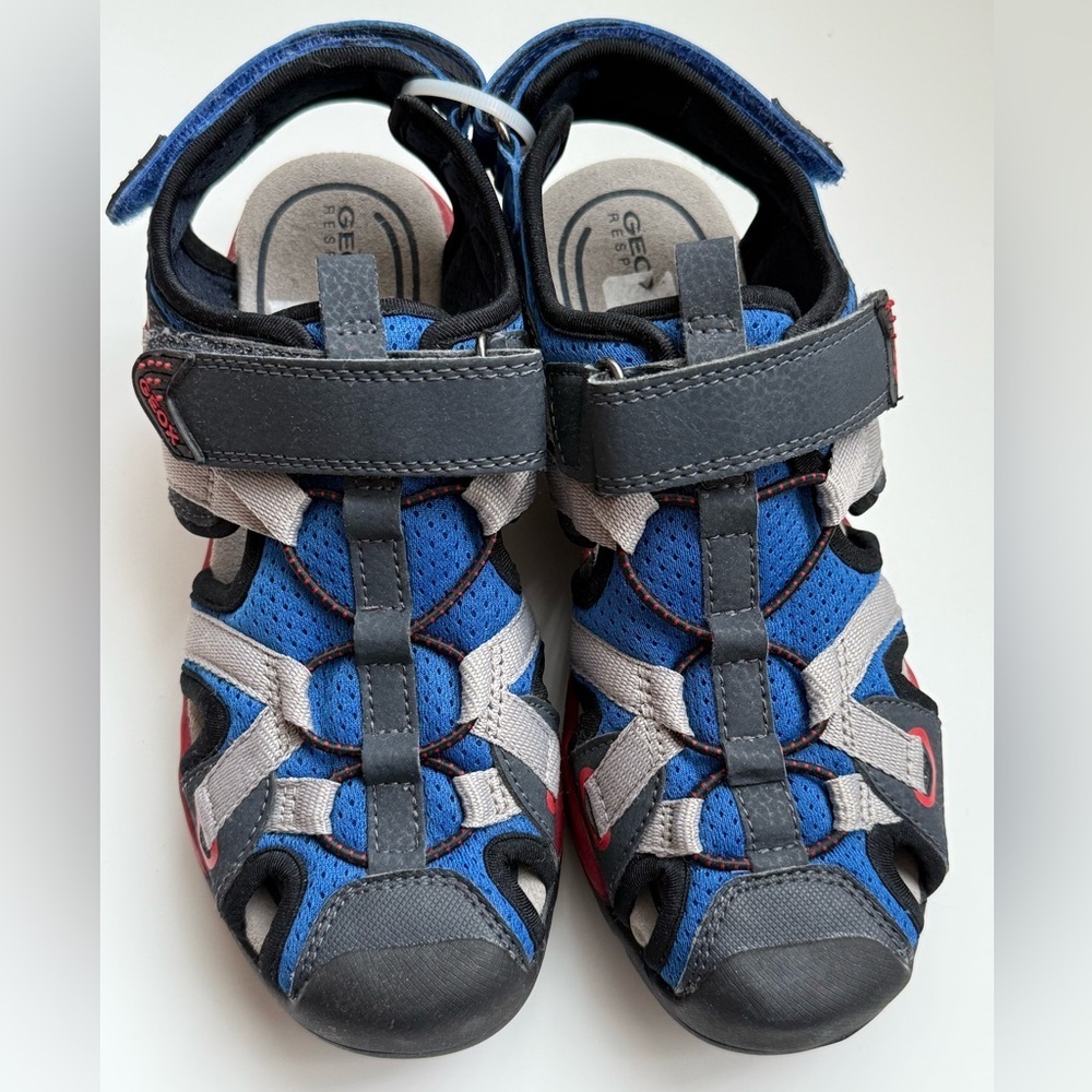 New Geox Sandals Kids Blue and Black Sandals US 3.5